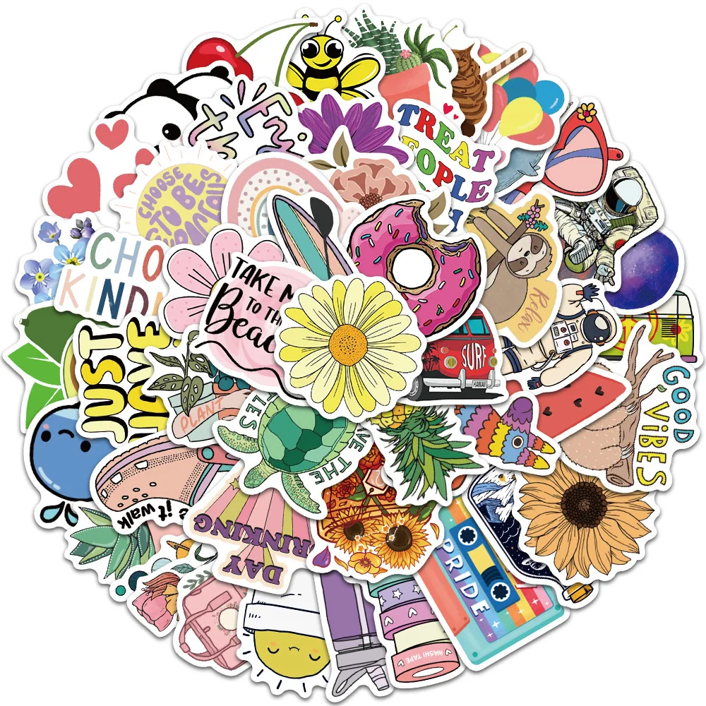 

10/30/50 шт., водостойкие наклейки для ноутбука