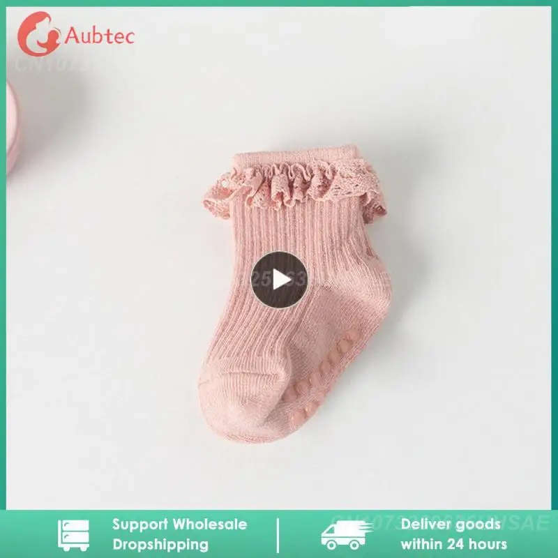 

1 шт., Детские хлопковые носки с оборками