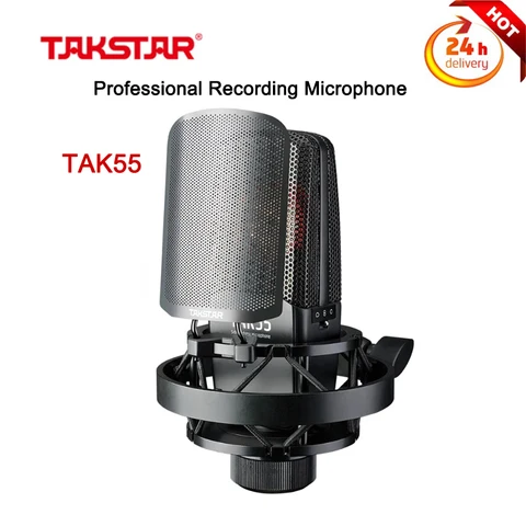 Профессиональный проводной конденсаторный микрофон TAKSTAR TAK55  для домашней записи