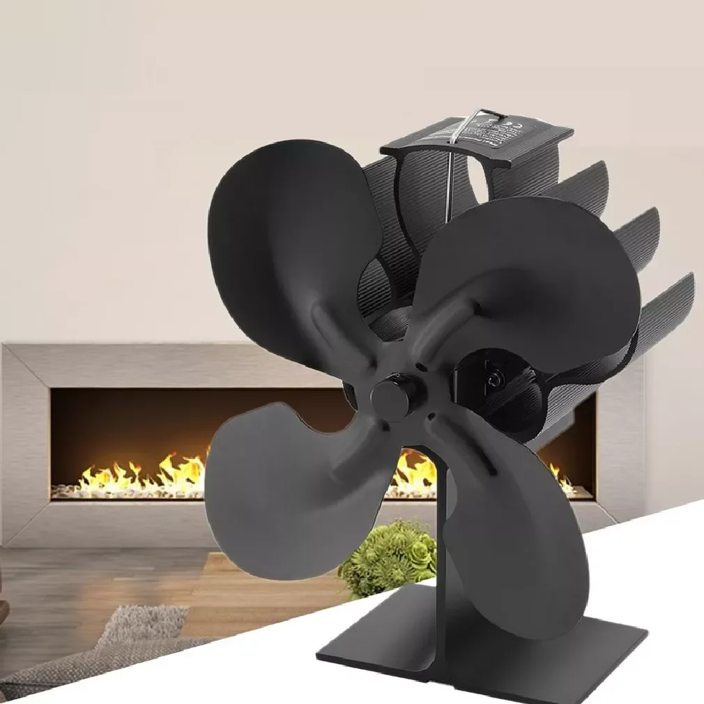 Fireplace Fans Heat Powered Stove Fan For Wood / Log Burner/Fireplace Environmental Protection Practical Stove Warmer