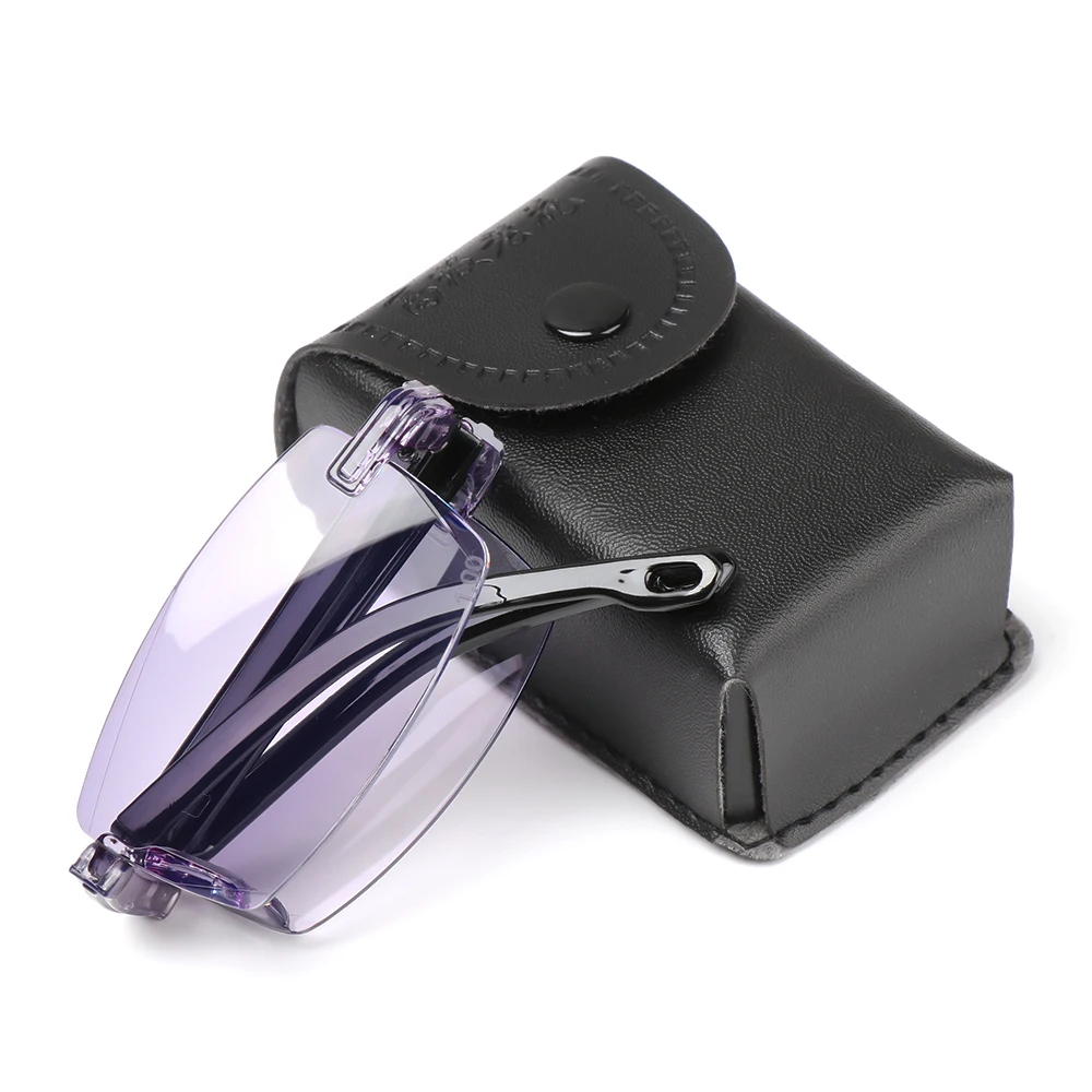 

Seemfly Anti-Blue Light Reading Glasses Men Anti Blue Rays Presbyopia Goggles Unisex Vintage Rimless Eyewear Diopter +10~+40