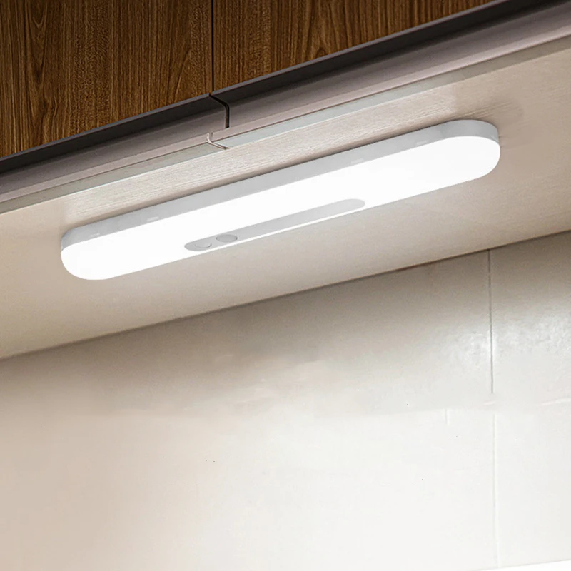 wireless led under cabinet light pir motion sensor lamp for closet bedroom home staircase kitchen lighting cupboard wall sconce free global shipping