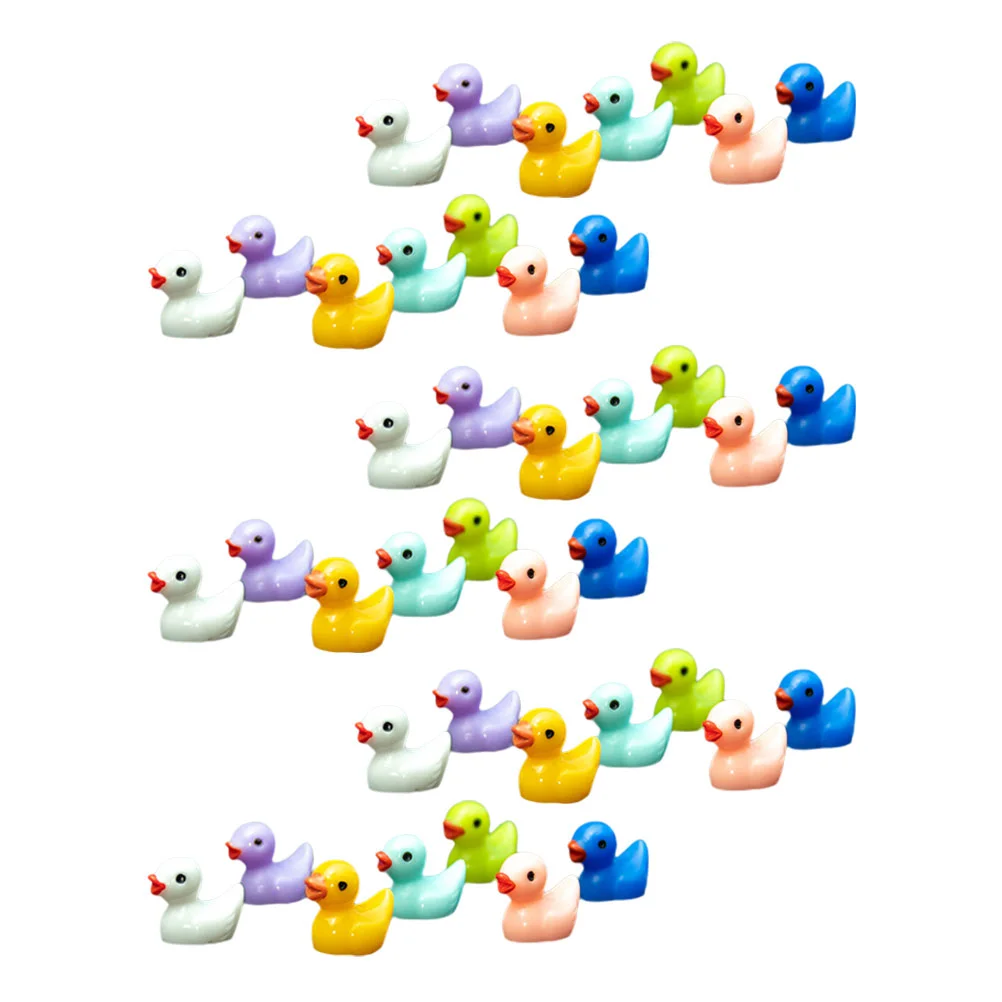 

Duck Mini Decoration Miniature Resin Ducks Ornament Micro Charmstiny Vehicle Mounted Landscape Figurines Figurine Caryellow