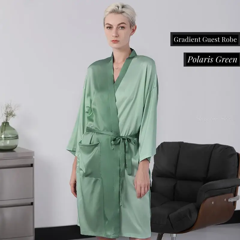 

Barber Shop Gradient Waterproof Customer Hair Apron Non-stick High-end Hairdressing Guest Robe Beauty Client Clothes Custom Logo