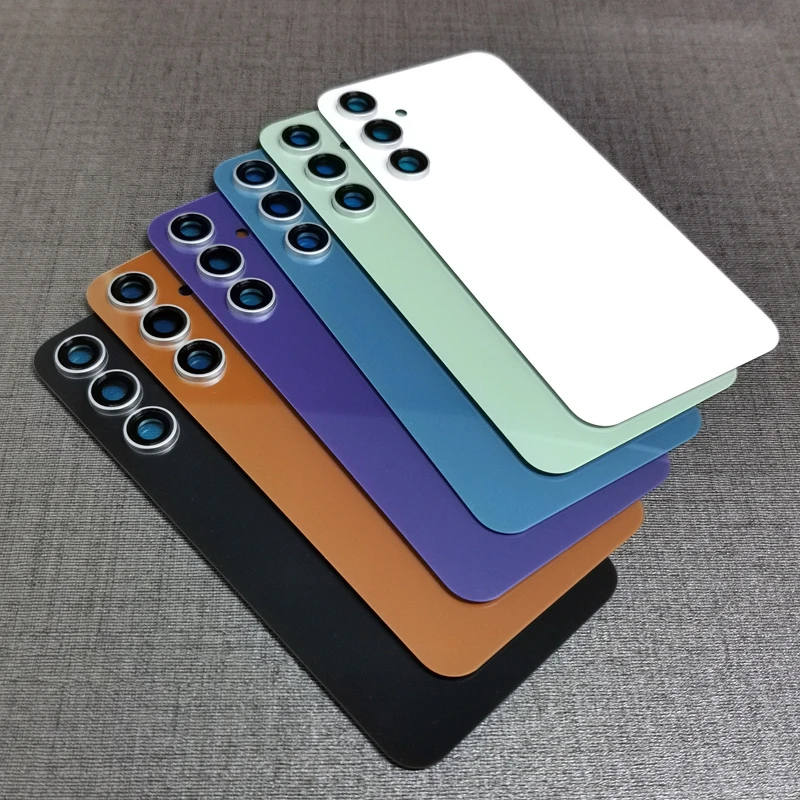 Задняя крышка аккумулятора для Samsung Galaxy S23 FE S23FE стеклянная дверь задняя корпуса