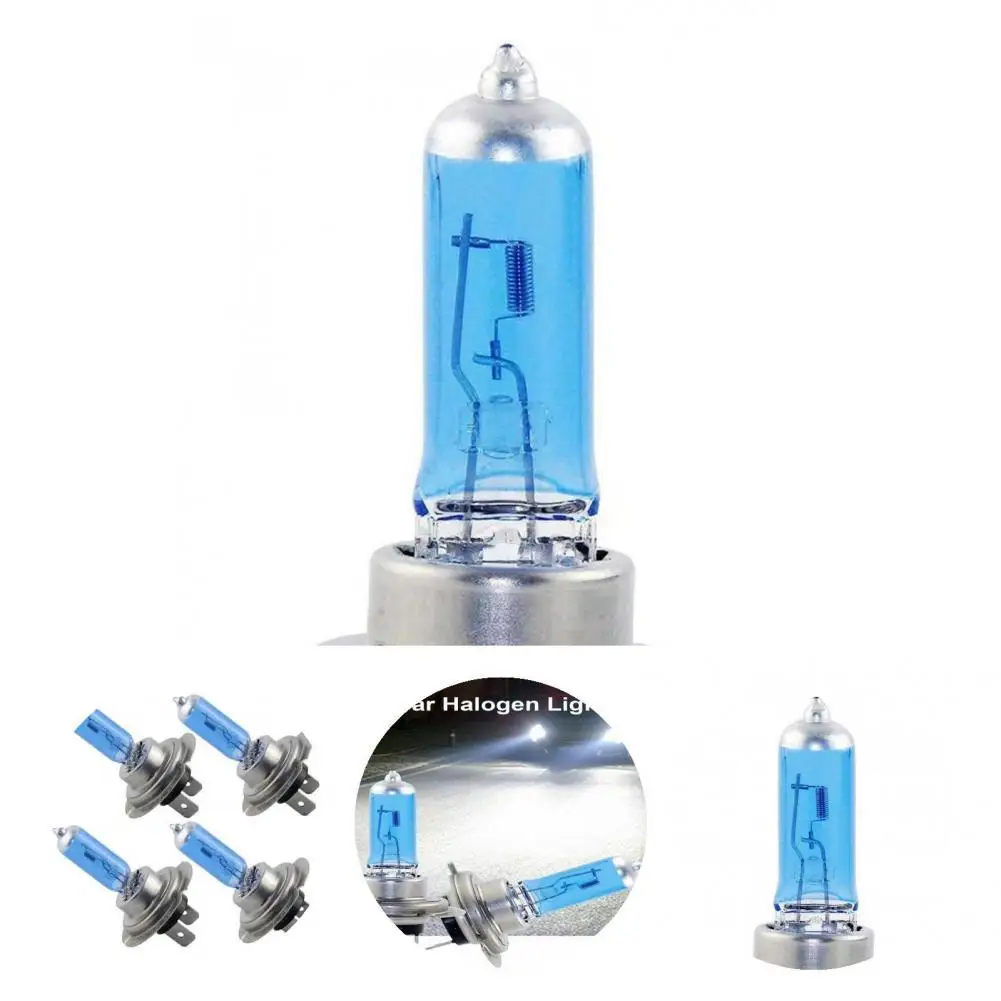 

4Pcs Excellent Car Halogen Headlight High Brightness 6000K Car Halogen Light 100W Car Halogen Front Light Replacement