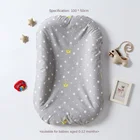 Портативное хлопковое детское гнездо, съемная моющаяся дорожная кровать для складной бионической детской кровати, уход за ребенком, артефакт для детской кроватки