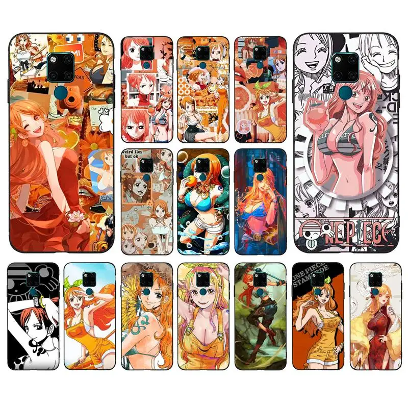 

BANDAI One Piece Nami Phone Case for Huawei Mate 20 10 9 40 30 lite pro X Nova 2 3i 7se