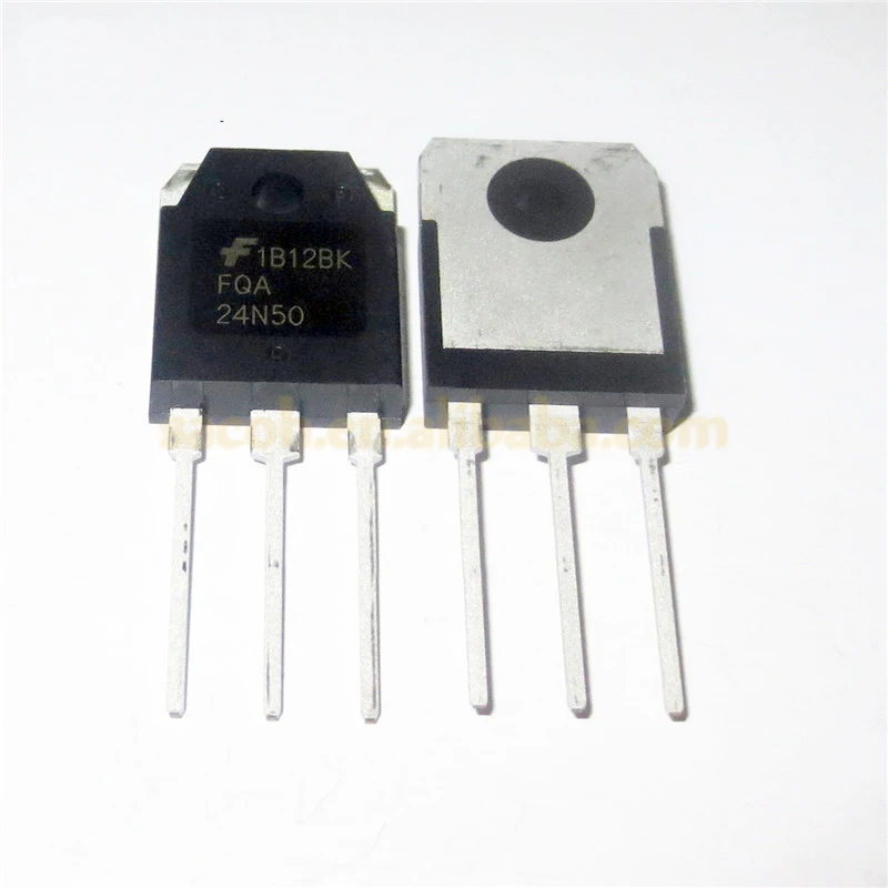 

10Pcs FQA24N50 or FQA24N50F or FDA24N50 or FDA24N50F or FHA24N50 24N50 TO-3P 24A 500V Power MOSFET transistor