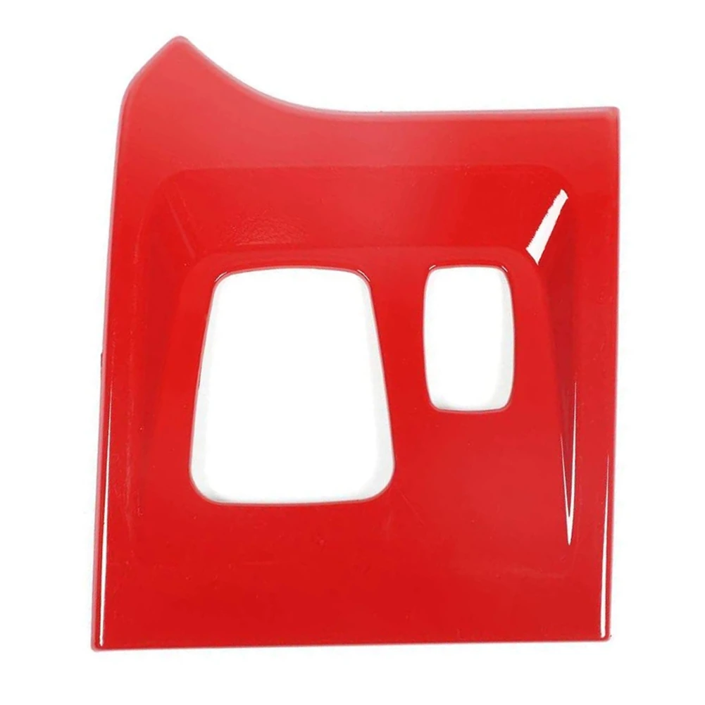 

For 2018 2019 2020 2021 Dodge RAM Electronic Hand Brake P Button Panel Cover Trim Decal Accessories,Red