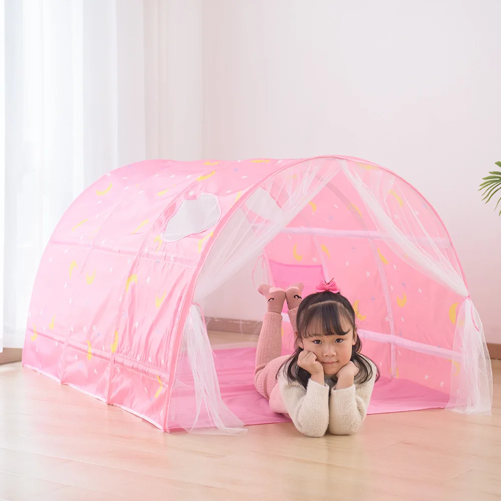 Фото Детские игрушки, палатка, игровой домик, 1,4 м, портативный детский складной складной мультяшный маленький домик, палатка, детская кровать, палатка принцессы №1