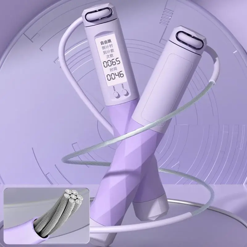 Скакалка со счетчиком портативная бесконтактная утяжеленная скакалка подсчет