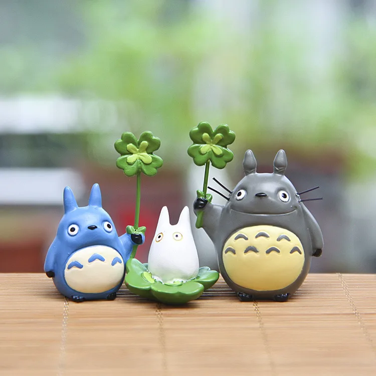 Figuras de acción de Anime My neborder Totoro, Micro paisaje, decoración de jardinería, 3-5CM