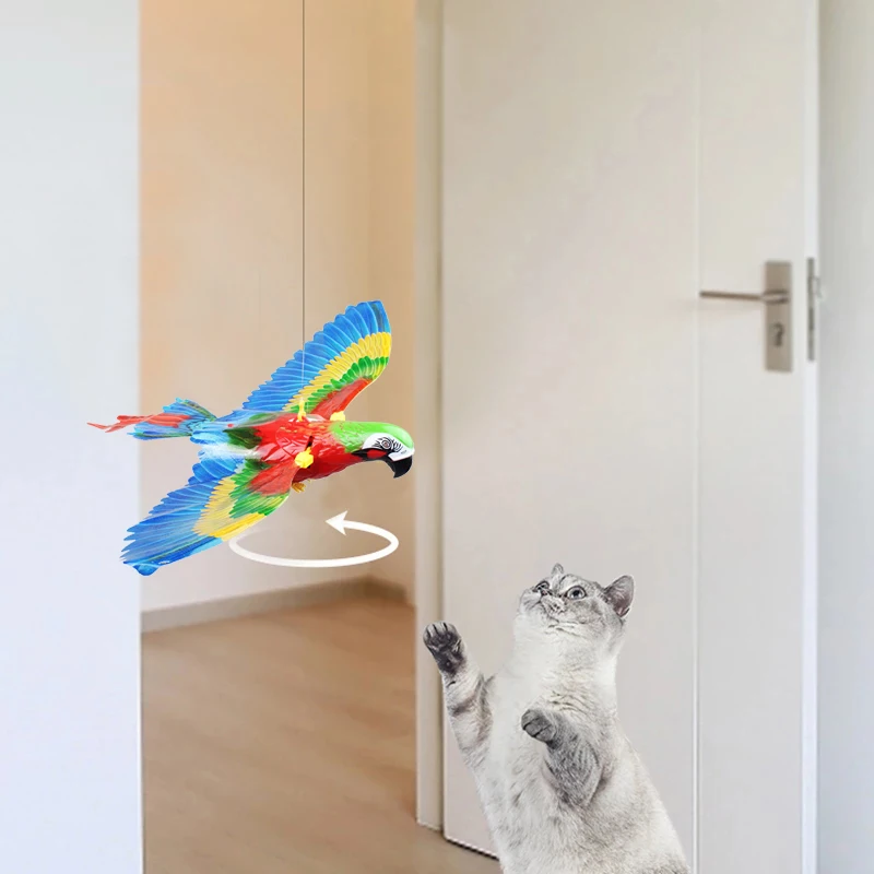 

Simulation Bird Cat Toys Interactive Cat Toy Electric Hanging Funny Cat Stick Flying Bird Teasering Cat Toy Kitten Dog Toys