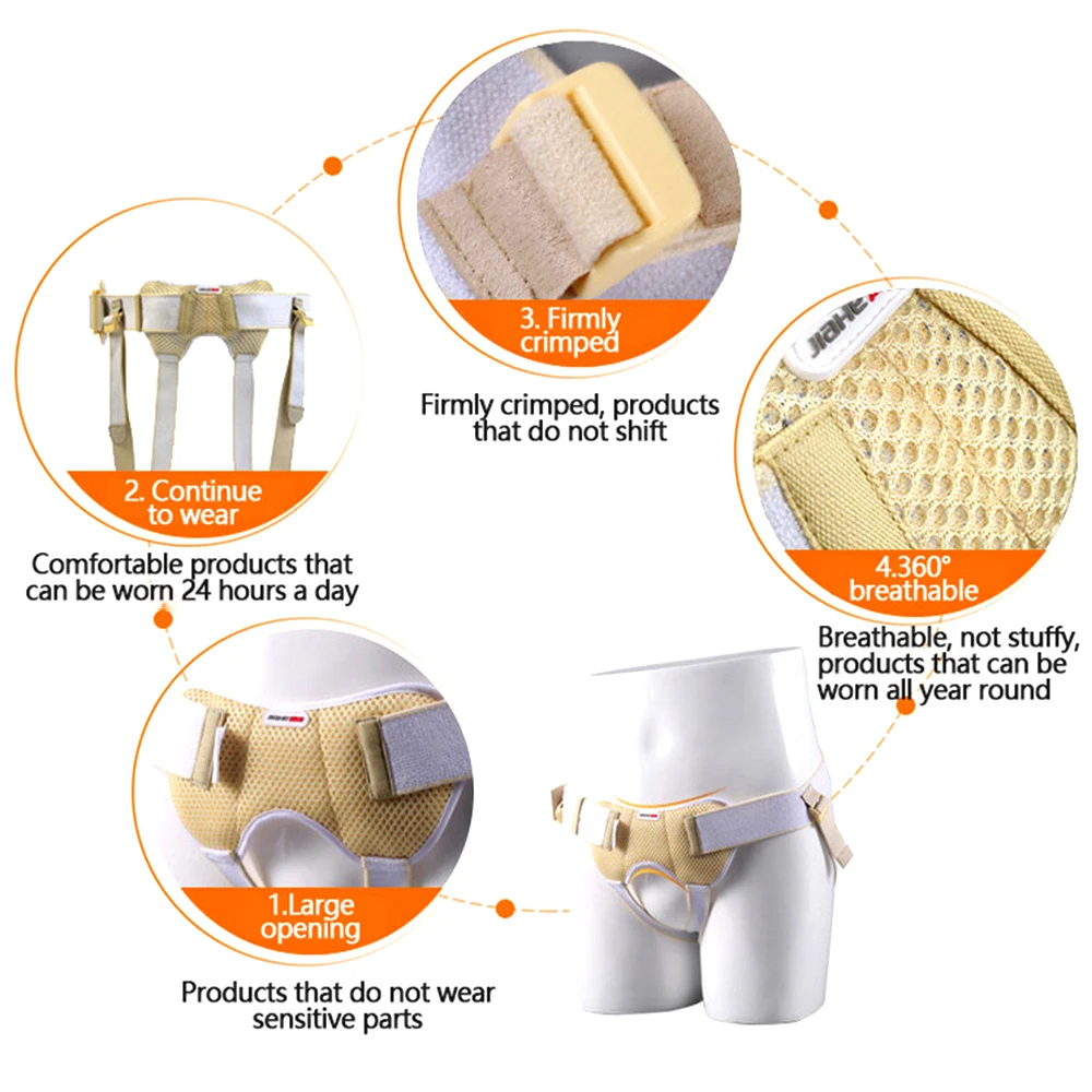 Пояс для грыжи мужчин поддержка ферма одинарный/двойной паховой или спортивный