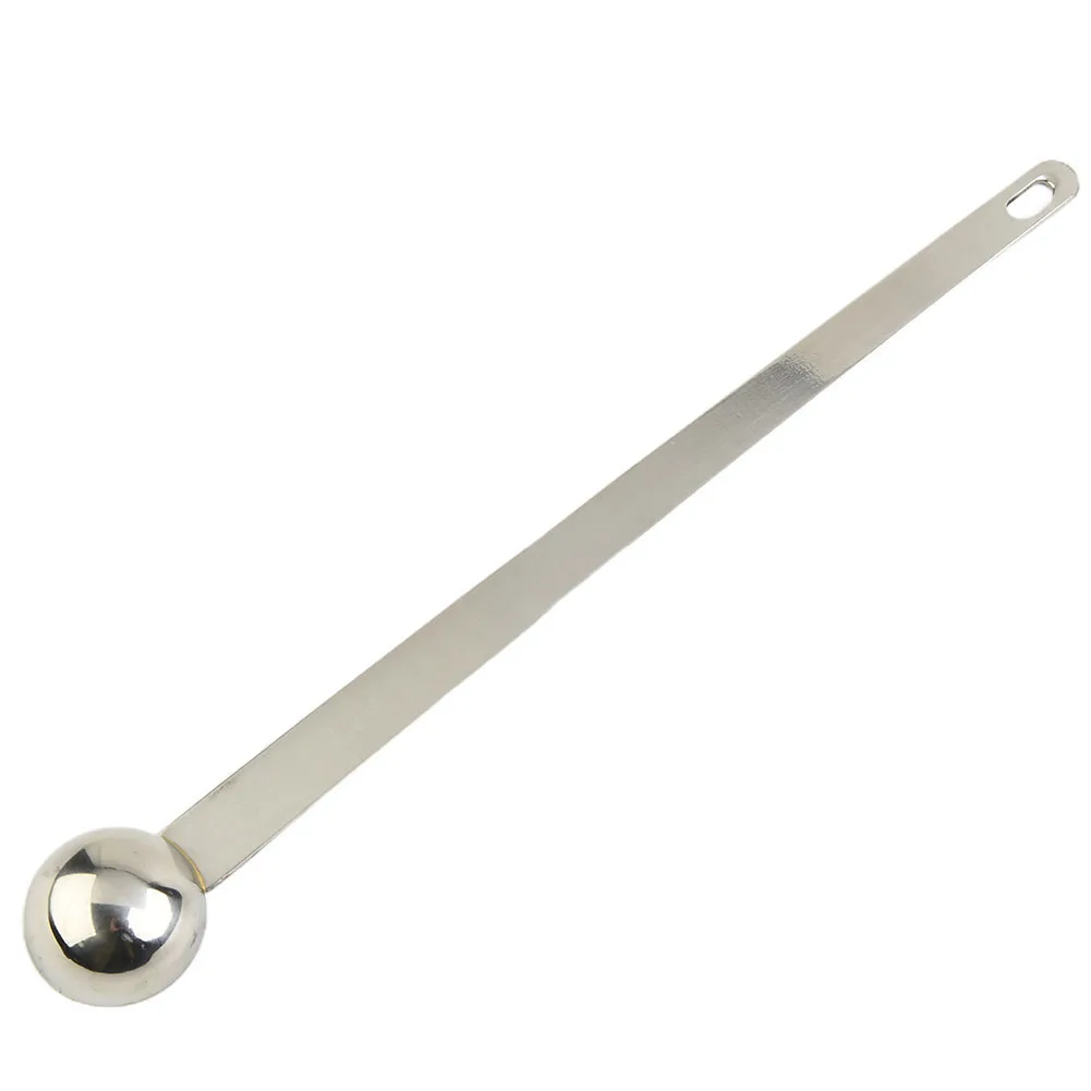 

Kitchen Tools Measuring Spoon Long Handle Portable Stainless Steel Coffee Graduated Spoon Engraving Double Unit