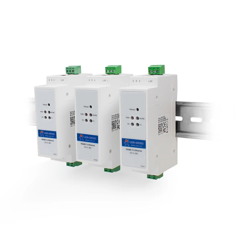 DIN-рейка RS485 последовательный порт к Ethernet-конвертеру устройство Интернета вещей