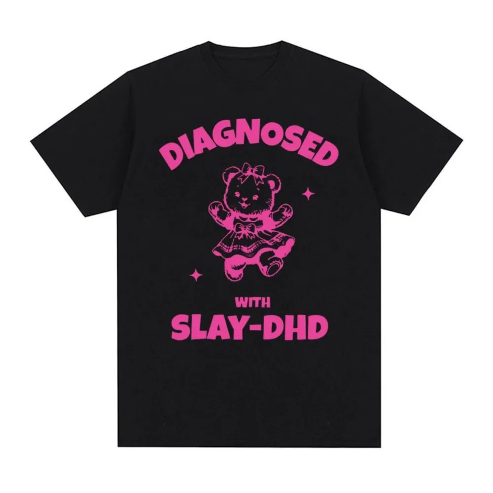 Диагностика Slay-DHD Panda забавные футболки с мемами мужские и женские повседневные