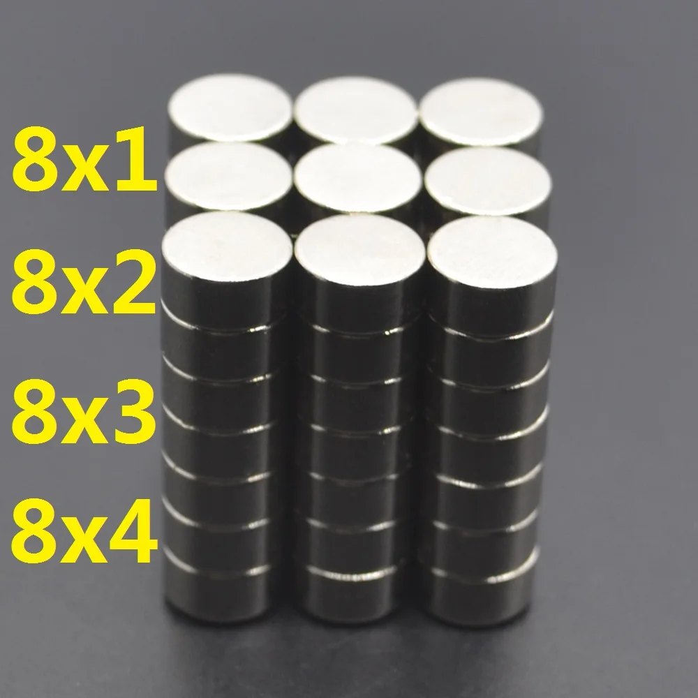 

Редкоземельные неодимовые магниты 8x1, 8x2, 8x3 мм