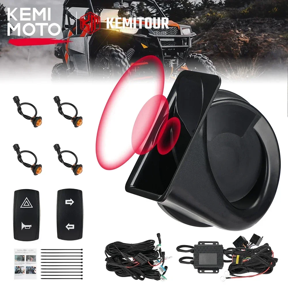 

Универсальный комплект указателей поворота KEMIMOTO UTV ATV с кулисным переключателем и звуковым сигналом 105D, совместимый с Polaris RZR для Can-Am Maverick