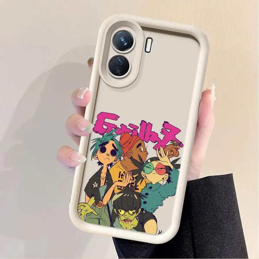 Чехол для телефона Rock Gorillaz XiaoMi Redmi Note 9 S 10 Pro Lite 11 11ProPlus5G 12 12S 13 13ProPlus5G 4G