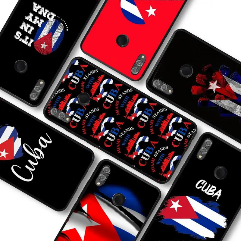 

Cuba flag Phone Case For Samsung A 13 21 30 31 32 51 52 53 70 for Huawei Honor 50 60 70 for OPPO vivo