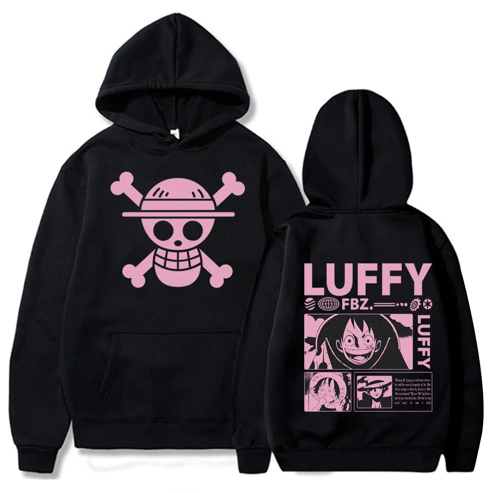 

2023 Hot Anime Luffy Hoodie Man Woman Hip Hop Harajuku Pullover Tops Sweatshirt
