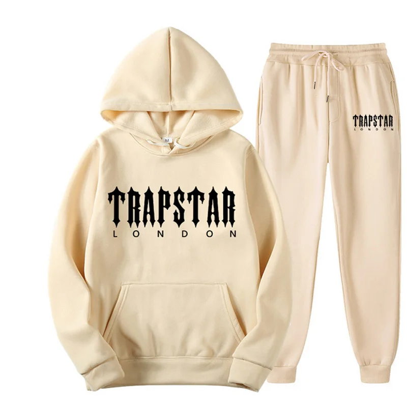 

2023 New Tracksuits Mens Clothes Trapstars 2 Pieces Set Hoodie Sweatshirt+Sweatpants Suit Hoodies Sportswear Jogging Homme Women