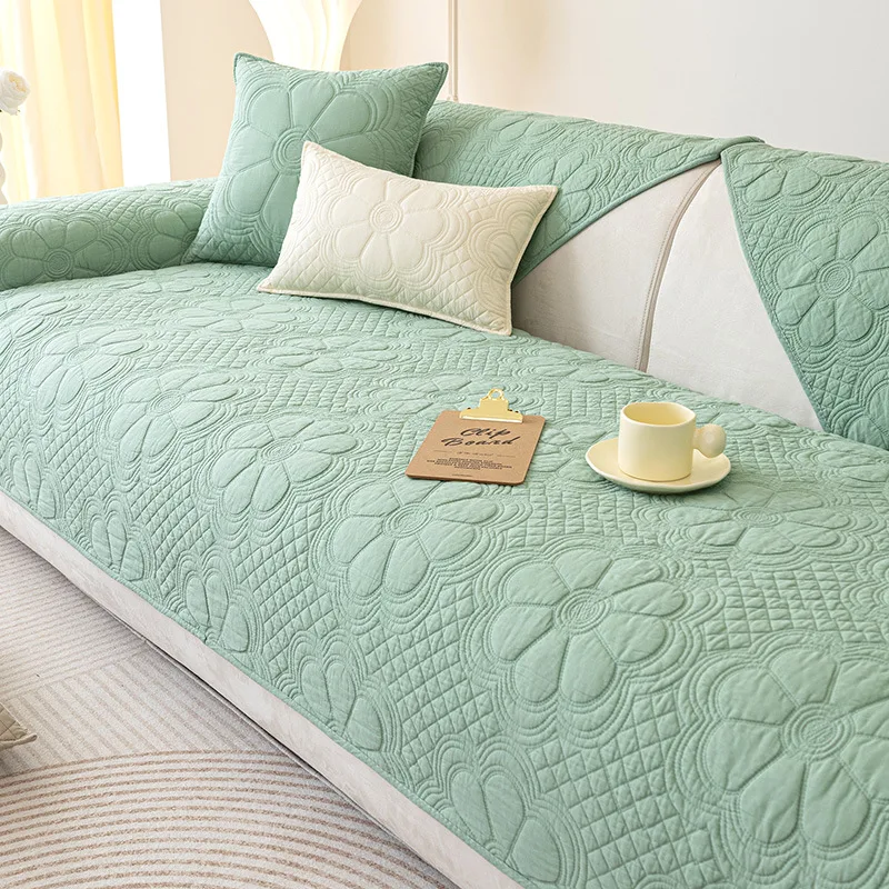 

Всесезонный Универсальный хлопковый тканевый нескользящий чехол для подушки, простой чехол для дивана, заднее полотенце, хлопковая подушка для дивана