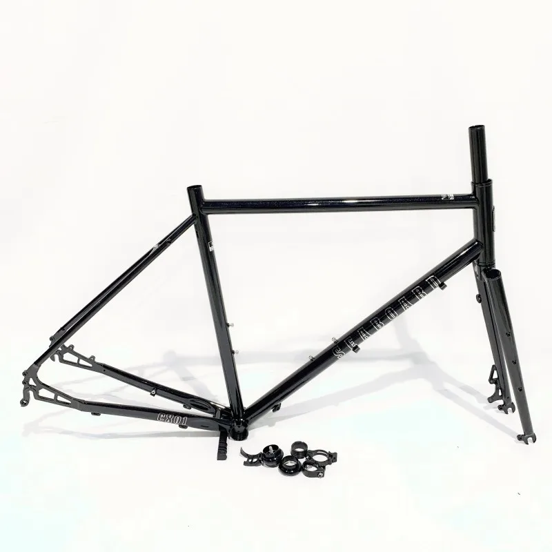 

43 / 47 / 50 / 53 / 56cm Chrome Molybdenum Steel Road Bike Bicycle Frame Gravel Road Bikes Bicycles Frameset Cycles Parts