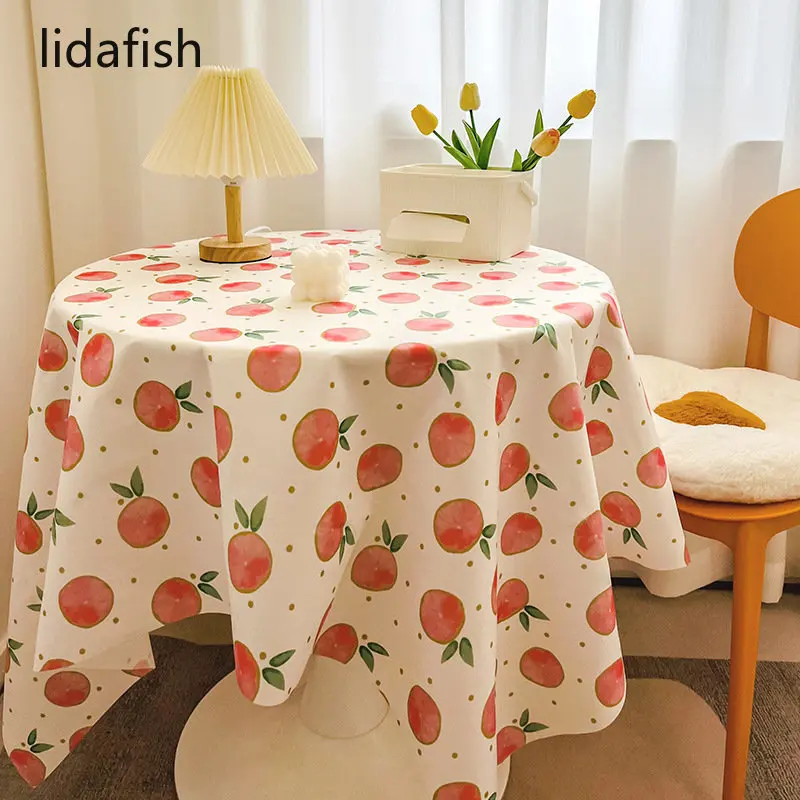 

Wear-resistant Polyester Fleece Table Cover Student Dormitory Desk Rustic Small Fresh Decorative Tablecloth