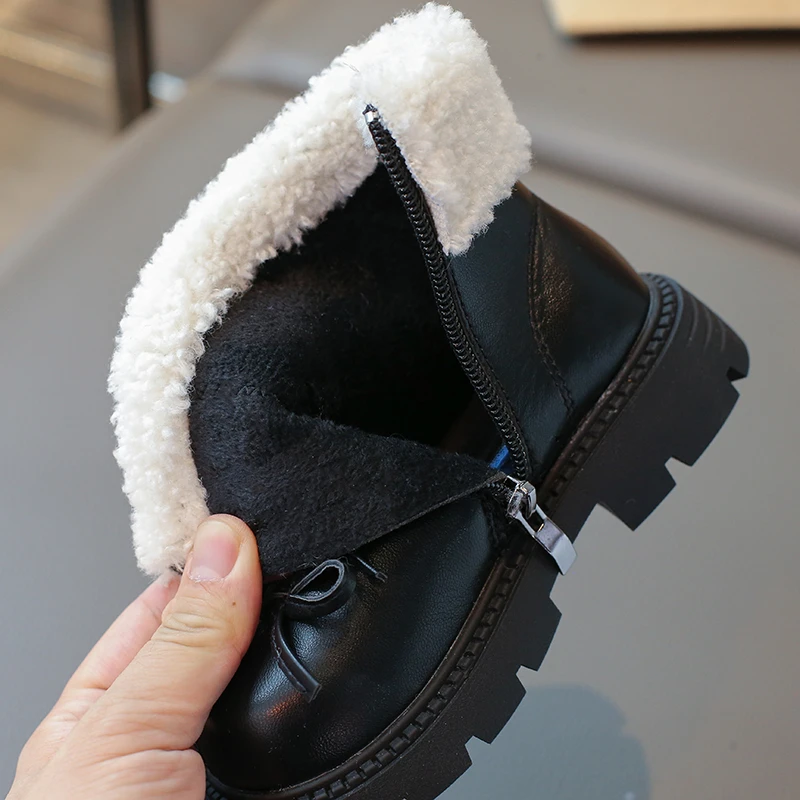 Ботинки для девочек из искусственной кожи