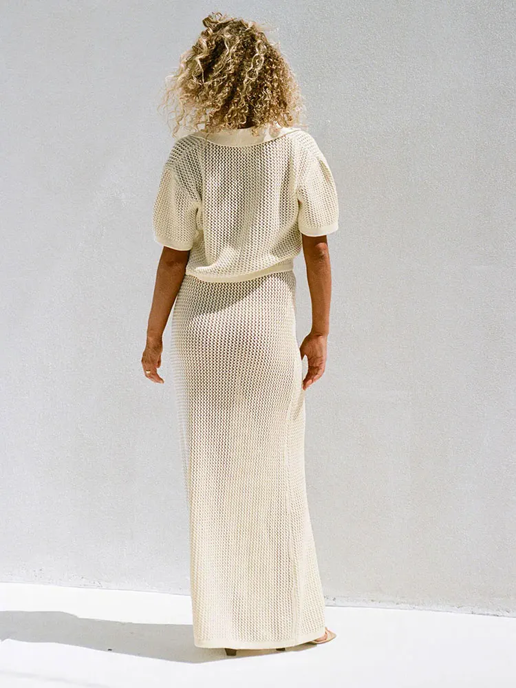 Женские сексуальные однотонные костюмы с открытой юбкой шикарные топы лацканами