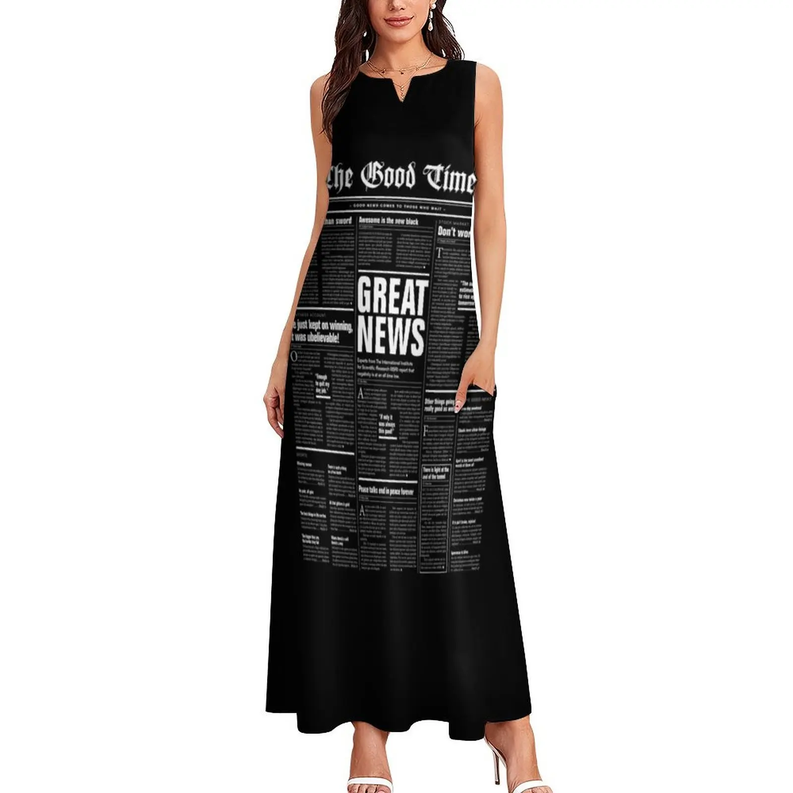 Хорошие времена том. 1 нет. РЕВЕРСИРОВАННО Длинное платье женская летняя одежда