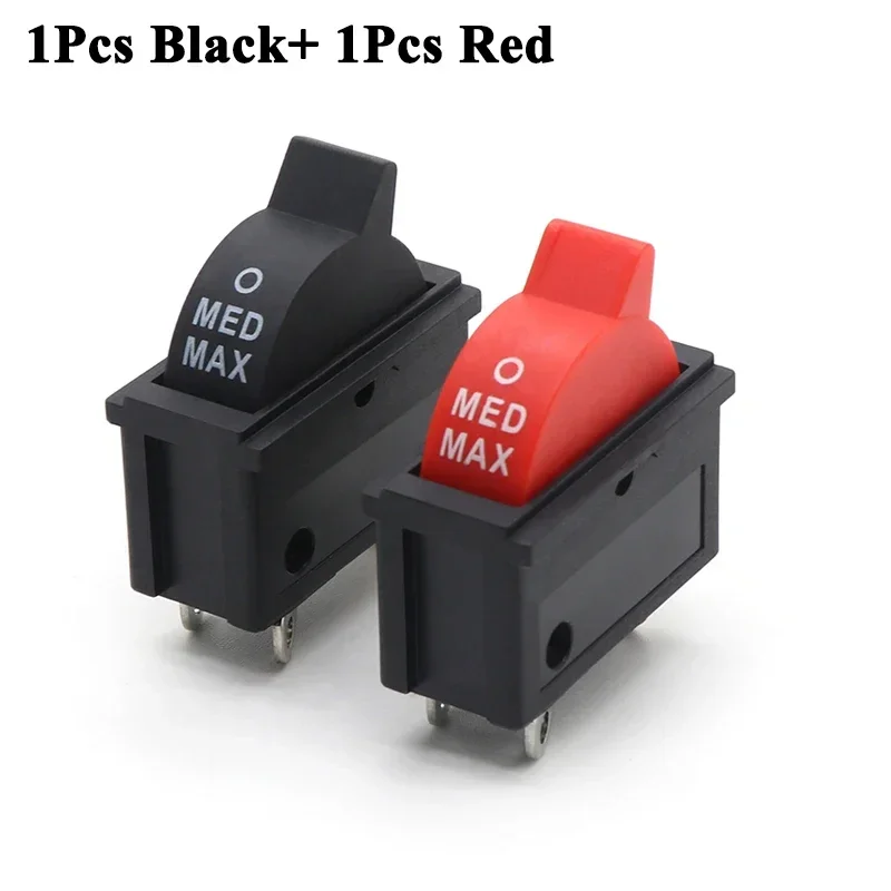 

Кнопка управления скоростью ветра KCD16 черный красный