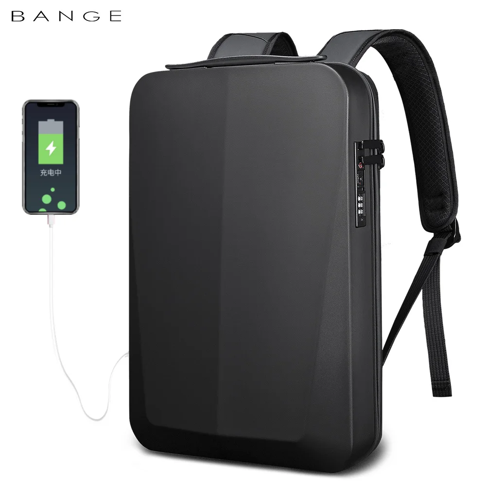 BANGE 15.6 inch Fashionable Hard shell Appearance Game Laptop Backpack High Waterproof Anti-collision Men's Bag