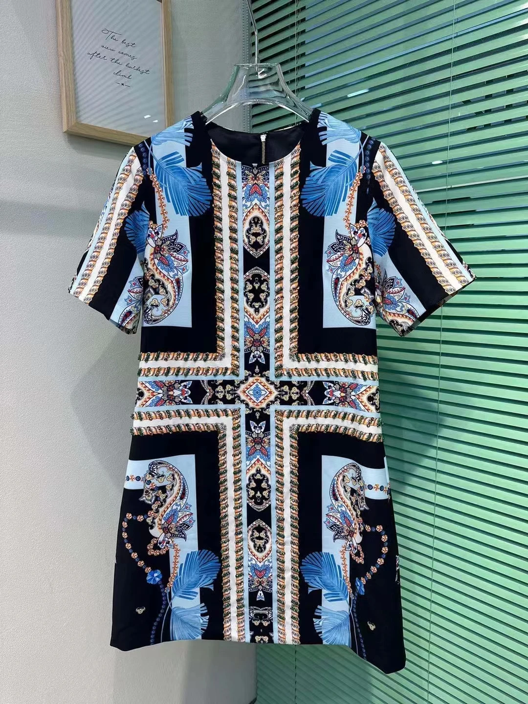 

S781 High quality New Fashion Women 2023 lady Dress Luxury famous Brand European Design party style dress