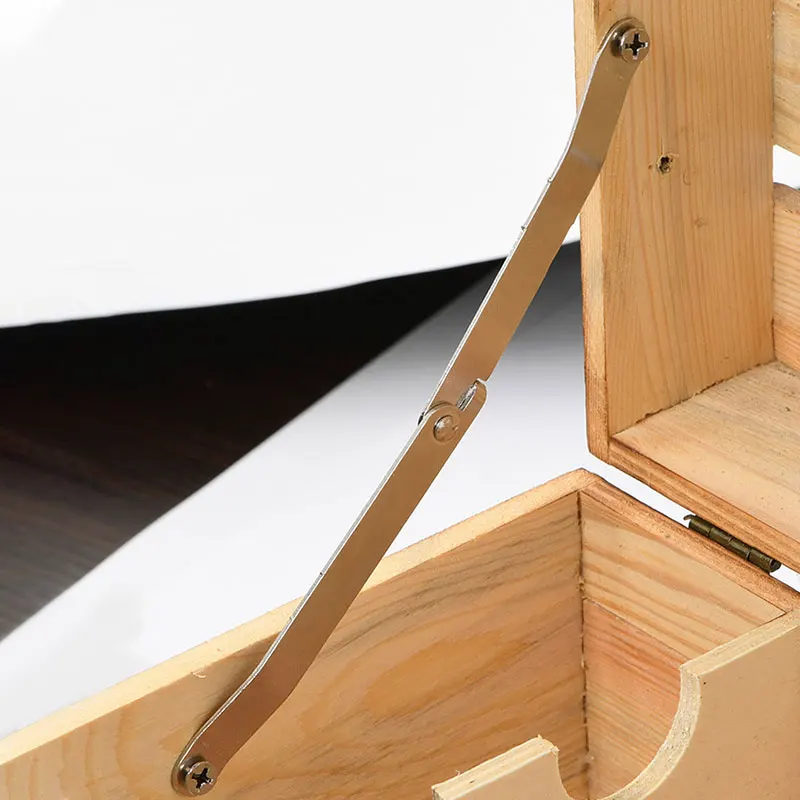 2 шт. деревянных коробок позиционирование штатив Античная Крышка Складная