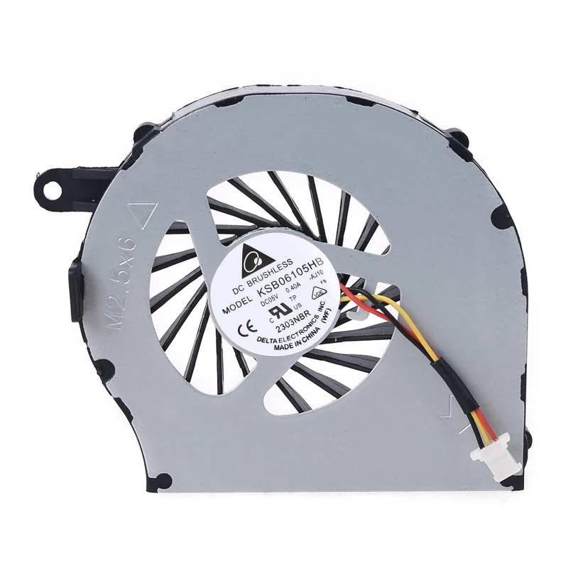 

Кулер для процессора ноутбука Compaq CQ72 G72 CQ62 G62 612355-001 KSB0505HA-A 9K62 NFB73B05H Ab7505HX-EC3 3 Pin