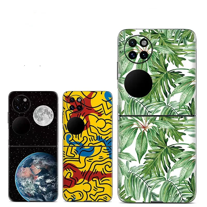 

Colorful 3M Anti-Scratch Sticker For Huawei P50 Pocket S Back+Hinge Full Coverage Protective Film For P50 Pocket S