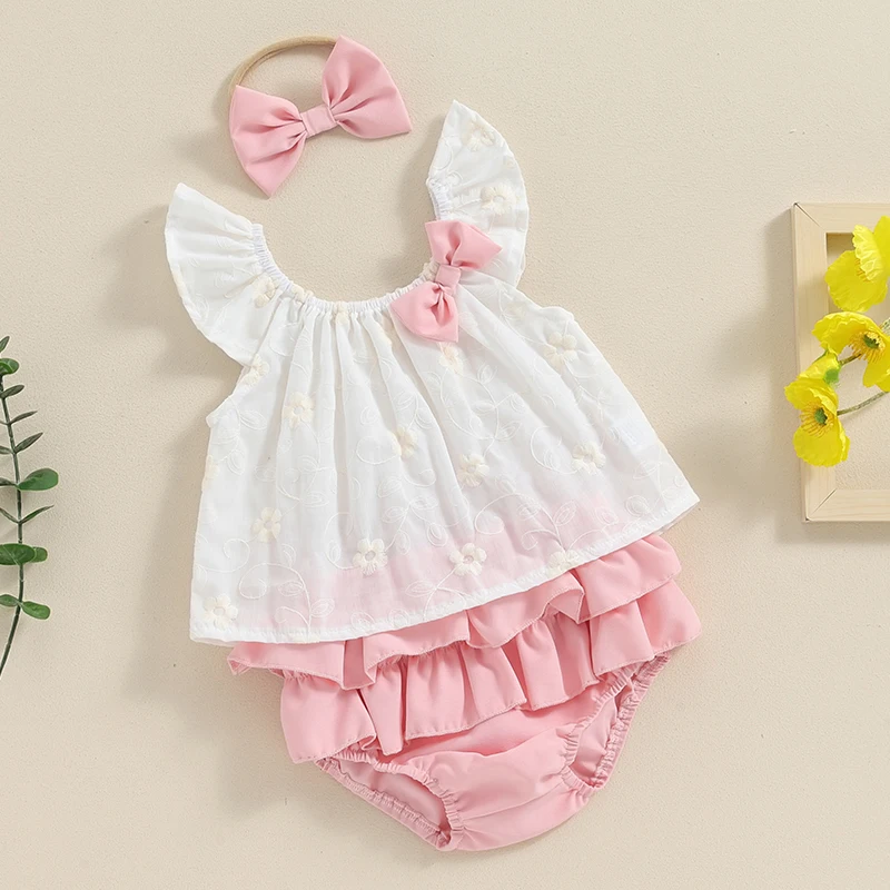 Летние шорты для новорожденных девочек от 0 до 18 месяцев