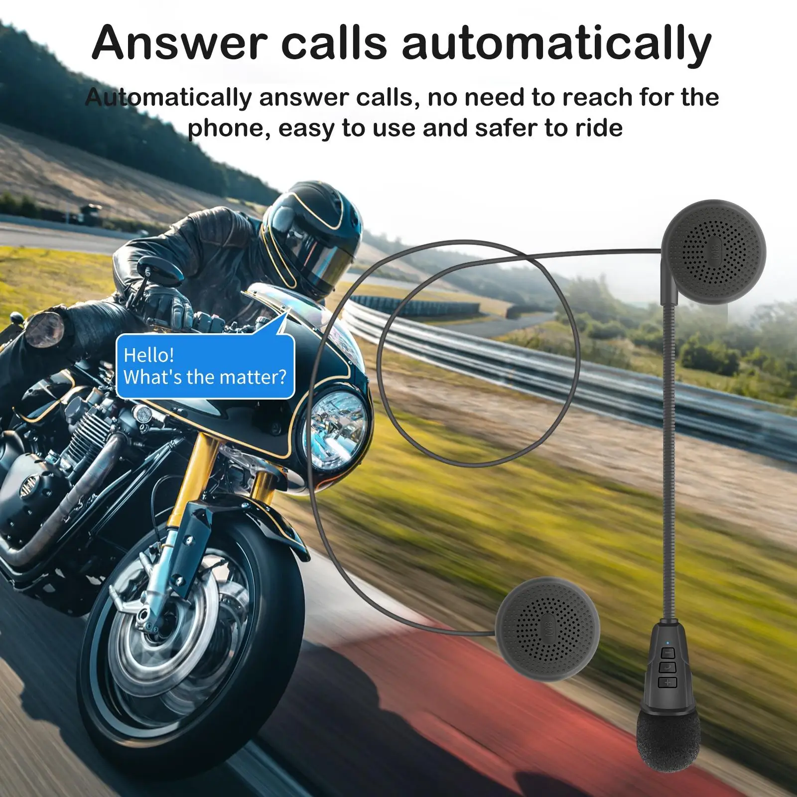 

Motorcycle Headphone 8H Playing for Snowmobile Skiing