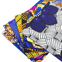africa polyester wax prints fabric 2022 ankara lilida high quality 6 yards 3 yards african fabric for party dress nigeria style