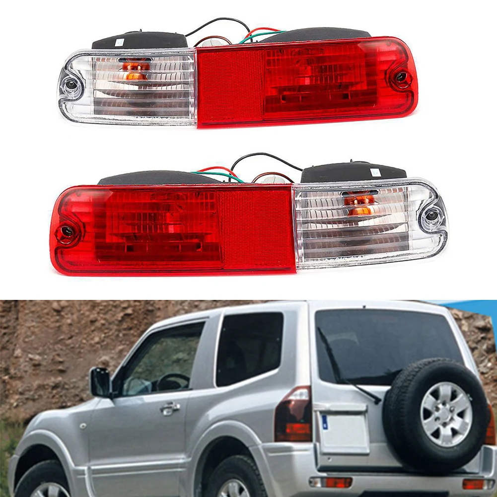 

12 В ABS красный для Mitsubishi Pajero Montero V73 V75 2003-2006 задний отражатель сигнальные огни простой дизайн и прост