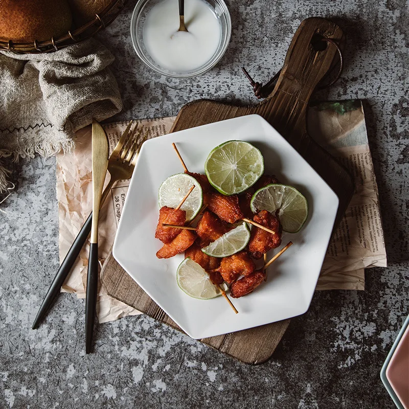 Простота шестисторонняя матовая Милая креативная Бытовая Посуда Детская