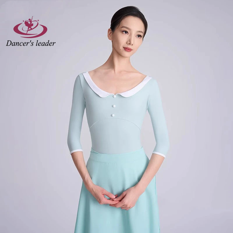 Балетный тренировочный костюм новый стиль с длинным и средним рукавом для