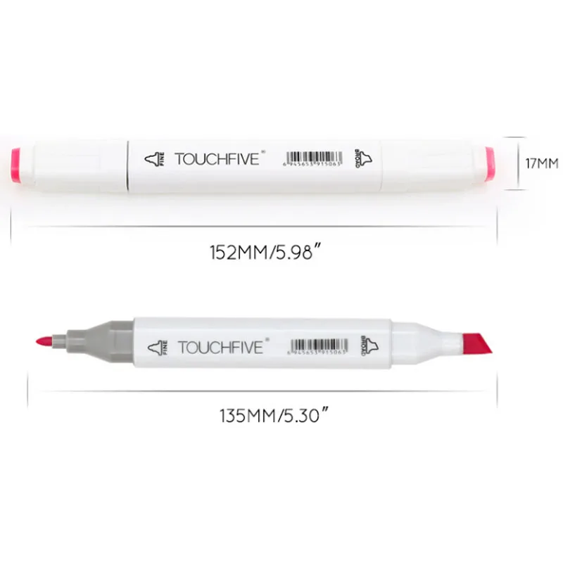 TOUCHFIVE 12-168 художественные маркеры для рисования спиртом набор ручек двойной