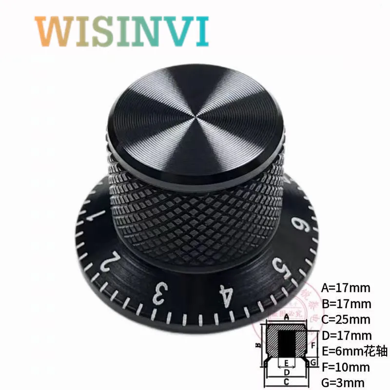 Алюминиевые ручки регулировки тона и громкости для электрогитары