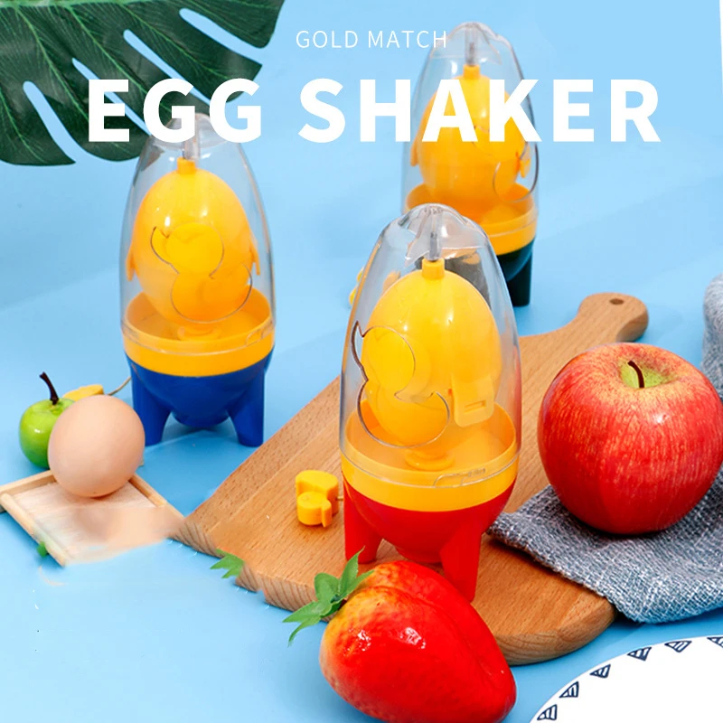 

New Egg Yolk Shaker Gadget Manual Mixing Golden Whisk Eggs Spin Mixer Stiring Maker Puller Kitchen Cooking Baking Tools SSJ883