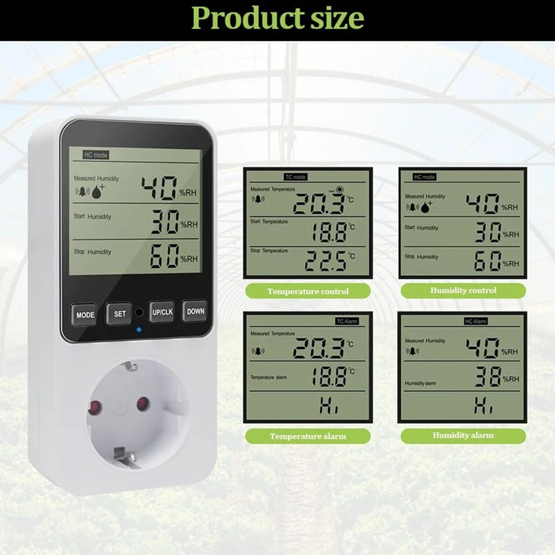 Контроллер влажности розетка регулятора температуры 230 В переключатель